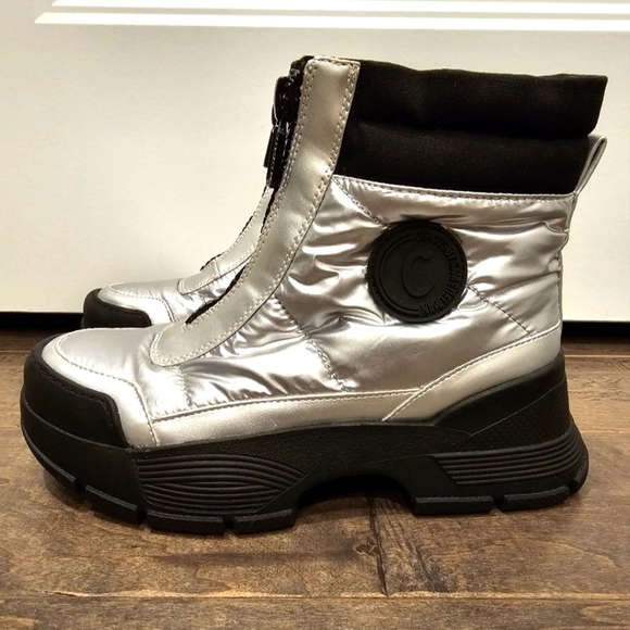 Circus by Sam Edelman Metallic Silver Boots sz 6 - Picture 7 of 11